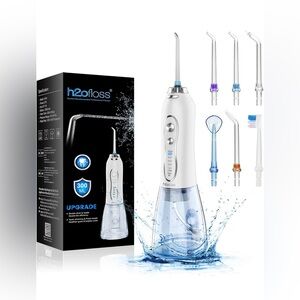 H2ofloss Water Dental Flosser for Teeth Cleaning,Cordless Water Teeth Cleaner...